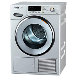 Miele TMG 640 WP Heat Pump Freestanding Tumble Dryer, 8kg Load, A++ Energy Rating, Lotus White
